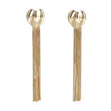 Load image into Gallery viewer, 【Drop Earrings】Gold Tone Heart &amp; Long Tassel Earrings, Romantic &amp; Dazzling, Ideal for Women Loving Glamorous Styles