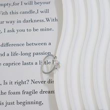 Charger l&#39;image dans la galerie, Cincin Bersalut Perak, Rekaan Bunga, Kelopak Enamel Berwarna-warni, Comel dan Manis, Untuk Gadis Muda stainless  steel  ring