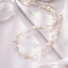 Load image into Gallery viewer, 【Necklace】Shining Crystal Natural Freshwater Pearl Beaded Necklace, Low-Profile Elegant Jewelry for Women, Perfect Dating Gift