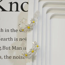 Load image into Gallery viewer, 【Hoop Earrings】C-shaped Yellow Daisies Earrings, Fresh &amp; Playful, Perfect for Young Trend Women
