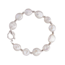 Load image into Gallery viewer, 【Bracelet】S925 Chain with Natural Freshwater Pearl Bead Bracelet, Hypoallergenic Bracelet Elegant Gift for Women