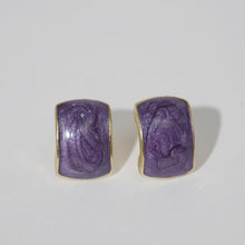 Load image into Gallery viewer, 【Stud Earrings】Glittery Resin in Purple, Red, White &amp; Blue-Gray - for Daily Wear