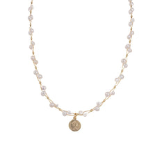 Load image into Gallery viewer, 【Pendant Necklace】Interweave Copper Chain with Natural Pearl Necklace Delicate Pendant, Elegant Accessory for Ladies