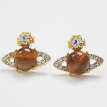 Load image into Gallery viewer, 【Stud Earrings】Gold-Plated Saturn-Style Studs - Delicate Gifts for Girlfriend
