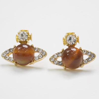 【Stud Earrings】Gold-Plated Saturn-Style Studs - Delicate Gifts for Girlfriend