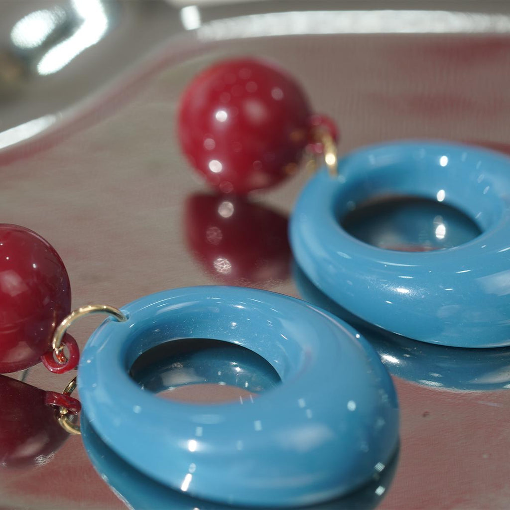 Anting-anting Geometri, Reka Bentuk Blok, Rekaan Gelung Tidak Sekata, Barang Kemas Bergaya, Untuk Wanita Fesyen, Anting-anting Jatuh
