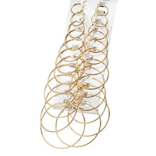 Laden Sie das Bild in den Galerie-Viewer, 12Pairs/6Pairs Simple Punk Hoop Earrings Set Big Circle Earrings Jewelry for Women Girls Ear Hoops Earring Round Oversized
