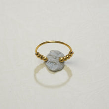 Laden Sie das Bild in den Galerie-Viewer, Cincin Manik, Rekaan Aloi Unik, Reka Bentuk Niche Artistik, Aksesori Bergaya, Untuk Wanita Estetik stainless  steel  ring