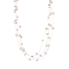Load image into Gallery viewer, 【Necklace】Copper Chain Natural Freshwater Pearl Beaded Necklace Heart Pendant Accent Casual Jewelry for Women Daily Wear