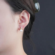 Load image into Gallery viewer, 【Stud Earrings】 White Pearl Zircon Stud Earrings,Classic &amp; Versatile Style,Elegant Jewelry for Women