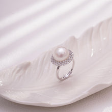 Load image into Gallery viewer, 【Ring】Silver Pearl Zircon Ring Natural Freshwater Pearl Jewelry Gift Elegant Minimalist Design Versatile Daily &amp; Formal Wear for Women Seeking Timeless Elegance