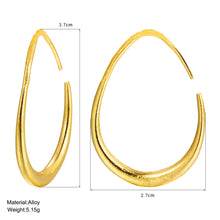 Laden Sie das Bild in den Galerie-Viewer, 2-Piece Set of Oval Earrings, Simple Earrings, Personalized Earrings
