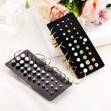 Laden Sie das Bild in den Galerie-Viewer, 20 Sets of Imitation Pearl Zircon Retro Simple Temperament Ear Rings