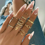 9 Pcs Of Rings Butterfly Europe and America New Style Openings Love Female Designers Minority Rings