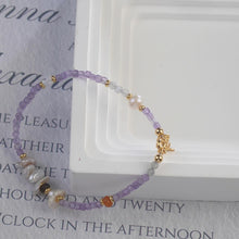 Load image into Gallery viewer, 【Beaded Bracelet】Natural Amethyst &amp; Pearl Bracelet, Retro Romantic Style, Perfect for Fashion Women