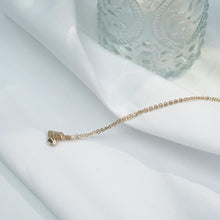 Load image into Gallery viewer, 【Pendant Necklace】Copper Alloy Matte Gold Dual Chain Necklace with Heart Pendant, Geometric Contrast Jewelry Modern Elegance for Women
