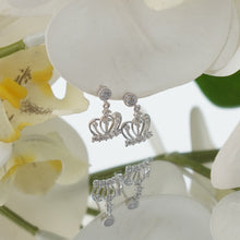 Load image into Gallery viewer, 【Drop Earrings】Zircon Inlaid Crown Drop Earrings, Elegant &amp; Sparkly, Ideal for Women Loving Delicate Style