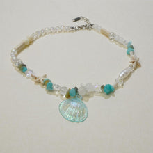 Laden Sie das Bild in den Galerie-Viewer, Kalung Manik, Gaya Kasual Romantik, Loket Kerang dan Tapak sulaiman, Sesuai untuk Pantai Musim Panas dan Pakaian Harian, Kalung Jewelry Necklaces