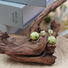 Load image into Gallery viewer, 【Drop Earrings】Green Enamel Earrings, Cute Design, Stylish Daily Accessories for Women