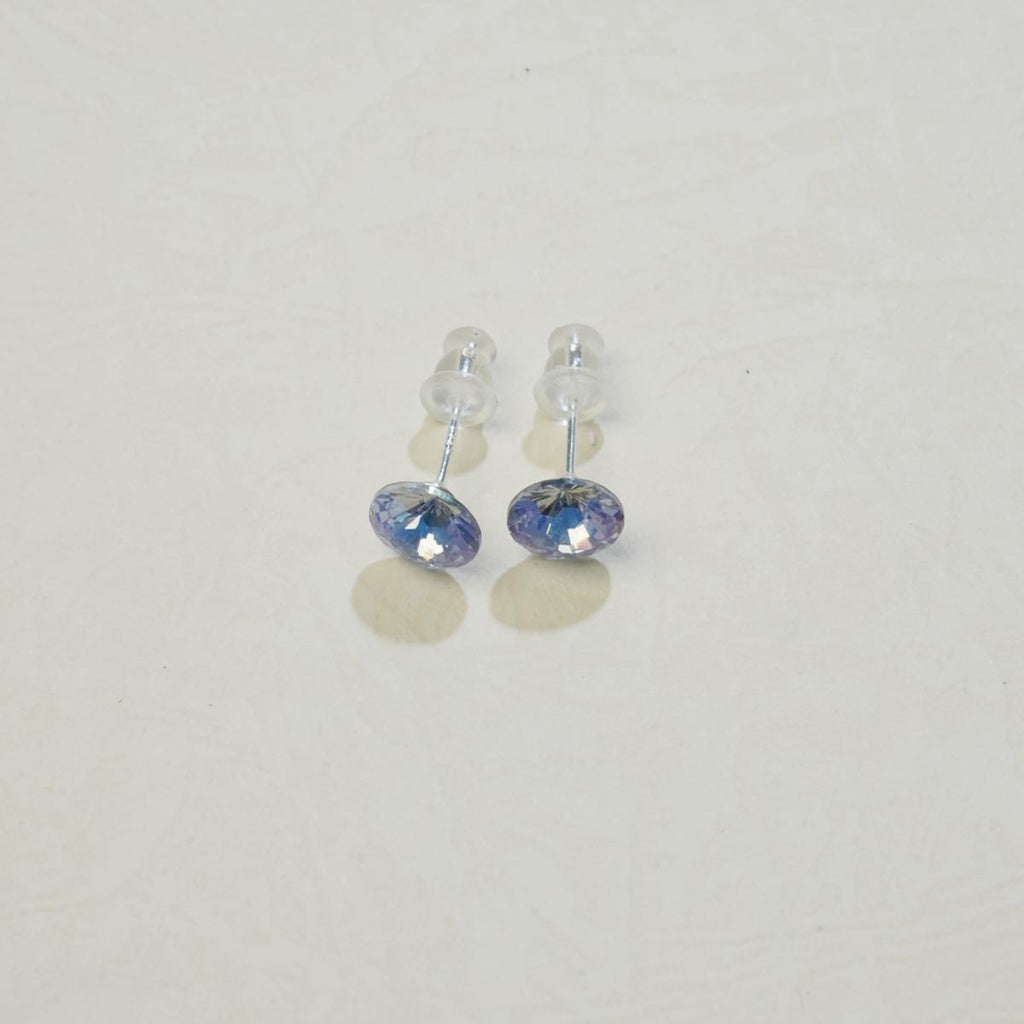 Anting-anting Stud, Kristal Biru / Hijau, Reka Bentuk Minimalis, Penting untuk Pencinta Fesyen, Sesuai untuk Dipakai Harian cute  earrings