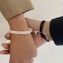 Laden Sie das Bild in den Galerie-Viewer, 2PC Couple Fashion Trend Simple Love Magnetic Bracelet Date Travel Banquet Party Holiday Dressing Gifts
