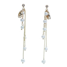 Load image into Gallery viewer, 【Drop Earrings】Gold Plated Copper Freshwater Pearl Multi-Tier Fringe Tassel Elegant Movement Classic Chic Women&#39;s Minimalist Jewelry