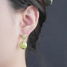 Load image into Gallery viewer, 【Drop Earrings】Green Enamel Earrings, Cute Design, Stylish Daily Accessories for Women