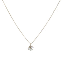 Load image into Gallery viewer, Lucky Clover Pendant Necklace for Women: Pearl Shell &amp; Crystal Accent  Pendant Necklace, Delicate Trendy Chain Jewelry