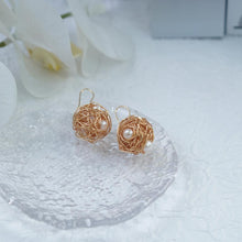 Load image into Gallery viewer, 【Earrings】Natural Inspired Bird&#39;s Nest Pearl Earrings, Delicate &amp; Luxury Style for Fashion Women