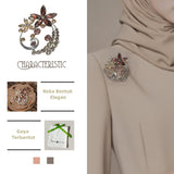 Kerongsang Bunga Kristal, Gaya Romantik dan Elegan, Sesuai untuk Kot / Sut / Gaun, Sesuai untuk Wanita Fesyen, Rekaan Ideal pin  brooch