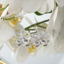 Load image into Gallery viewer, 【Stud Earrings】Zircon Inlaid Hollow Flower Earrings, Romantic &amp; Fresh, Ideal for Women Loving Sweet Styles