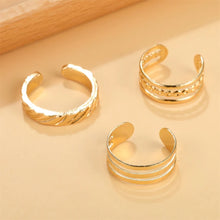 Load image into Gallery viewer, 3PCS Fashion Ins Open Toe Rings for Women Adjustable Simple Minimal Hollow Heart Summer Beach Smooth Feet Ring Jewelry on Foot