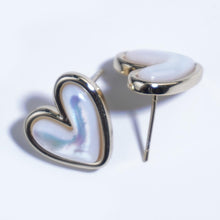 Load image into Gallery viewer, 【Stud Earrings】Gold-Plated Heart Earrings with Shell, Romantic &amp; Sweet, for Fashion Women