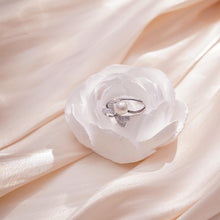 Load image into Gallery viewer, 【Ring】Silver Bow Ring with Natural Freshwater Pearl, Elegant Gift, Adjustable Ring Fit All, Perfect for Women