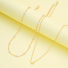 Laden Sie das Bild in den Galerie-Viewer, 3pcs Simple Love Imitation Pearl Necklace Bracelet Jewelry Sets for Women Fashion Dating Vacation Daily Wear Jewelry Gifts 2025