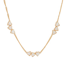 Load image into Gallery viewer, Opal Heart Necklace for Women, 14K Gold Plated 925 Sterling Silver,  Adjustable Chain, Lightweight Minimalist Romantic Jewelry Gift for Her