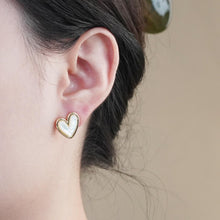 Load image into Gallery viewer, 【Stud Earrings】Gold-Plated Heart Earrings with Shell, Romantic &amp; Sweet, for Fashion Women