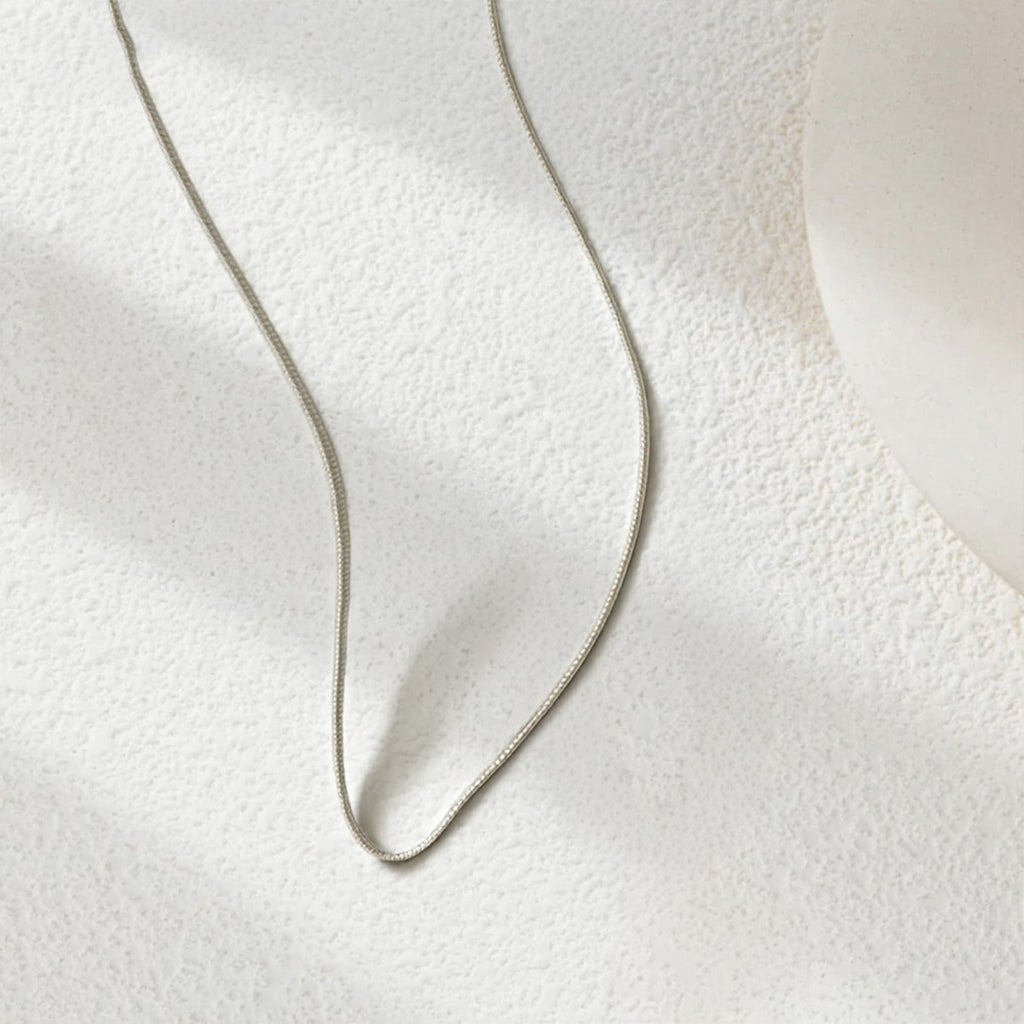 【Thin Snake Chain】Minimalist Versatile Silver - Plated Alloy Necklace, Perfect for Daily & Office Wear, Ideal for Fashion Ladies