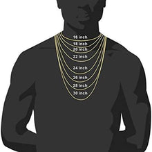 Carregar imagem no visualizador da galeria, YOSZO Hip Hop 6 Times 14k Gold Plated 14mm Miami Cuban Link Chains Necklace Iced Out Paved Bling Drip Sharp Edge Cuban with Baguette CZ for Men