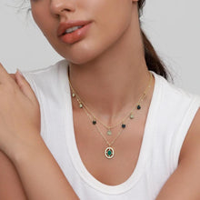 Load image into Gallery viewer, 【Pendant Necklace】 Asymmetric Chain Design with Tiger Eye Pendant Necklace for Elegant Women