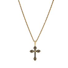 Load image into Gallery viewer, 3 Colors Cross Pendant Necklace Silver/Black/Green Iced Out Copper Zircon Hip Hop Jewelry Gift for Men Women