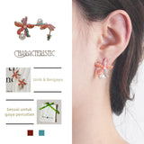 Subang Stud, Berwarna-warni, Subang Tapak sulaiman Manik dengan Mutiara, Gaya Percutian Musim Panas, Untuk Wanita Fesyen anting cute  earrings