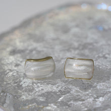 Load image into Gallery viewer, 【Stud Earrings】Glittery Resin in Purple, Red, White &amp; Blue-Gray - for Daily Wear