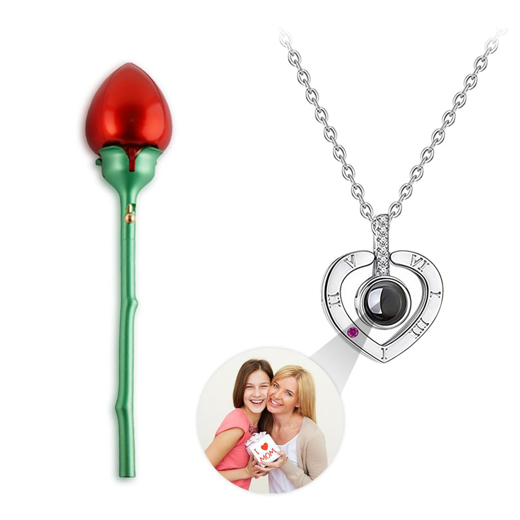 Custom Photo Necklace for Women. Personalized Memorial Jewelry with Picture Inside, Gold/silver Plated. Unique Remembrance, Anniversary, Birthday Gift for Mom, Wife, Girlfriend