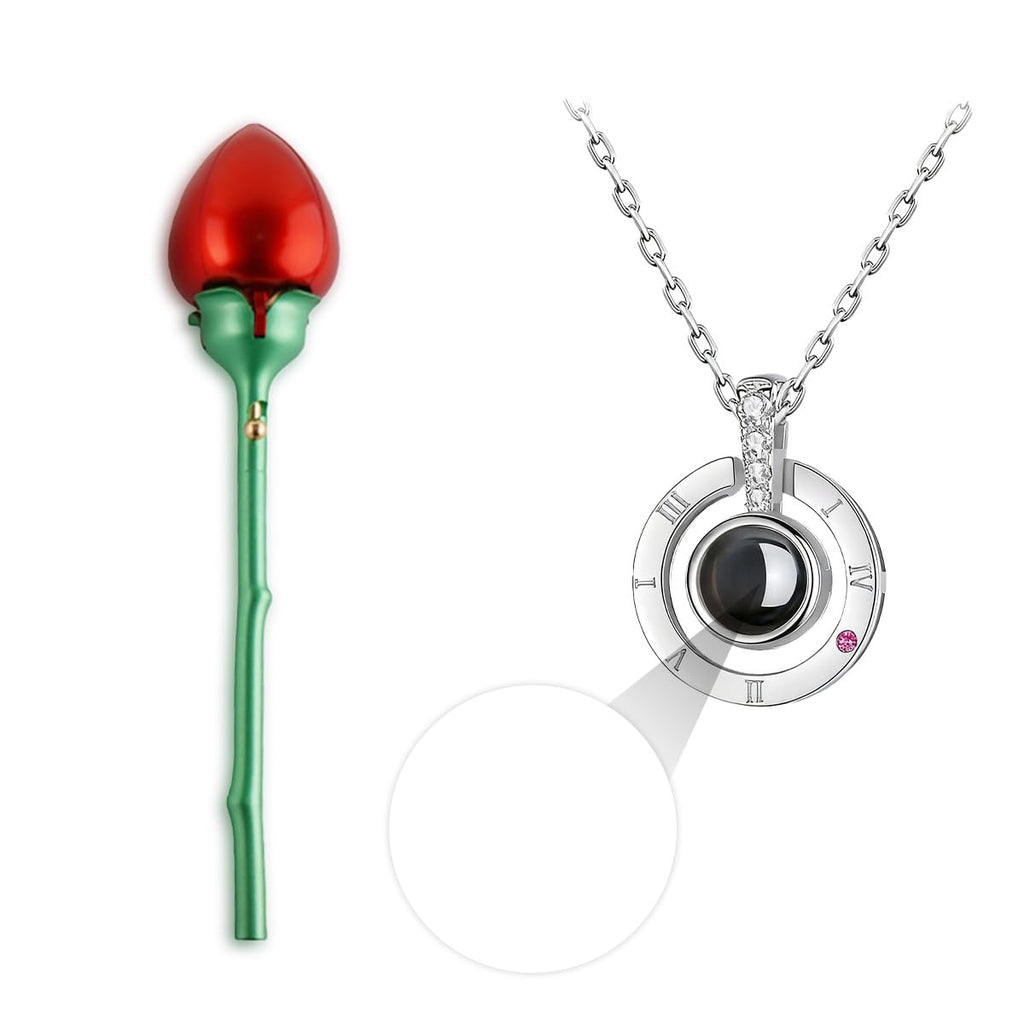 Custom Photo Necklace for Women. Personalized Memorial Jewelry with Picture Inside, Gold/silver Plated. Unique Remembrance, Anniversary, Birthday Gift for Mom, Wife, Girlfriend