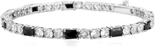 Charger l&#39;image dans la galerie, YOSZO Tennis Bracelets for Women 4MM Diamond Silver Chain Bracelet 14K Gold Plated Classic Cubic Zirconia Bracelet for Men