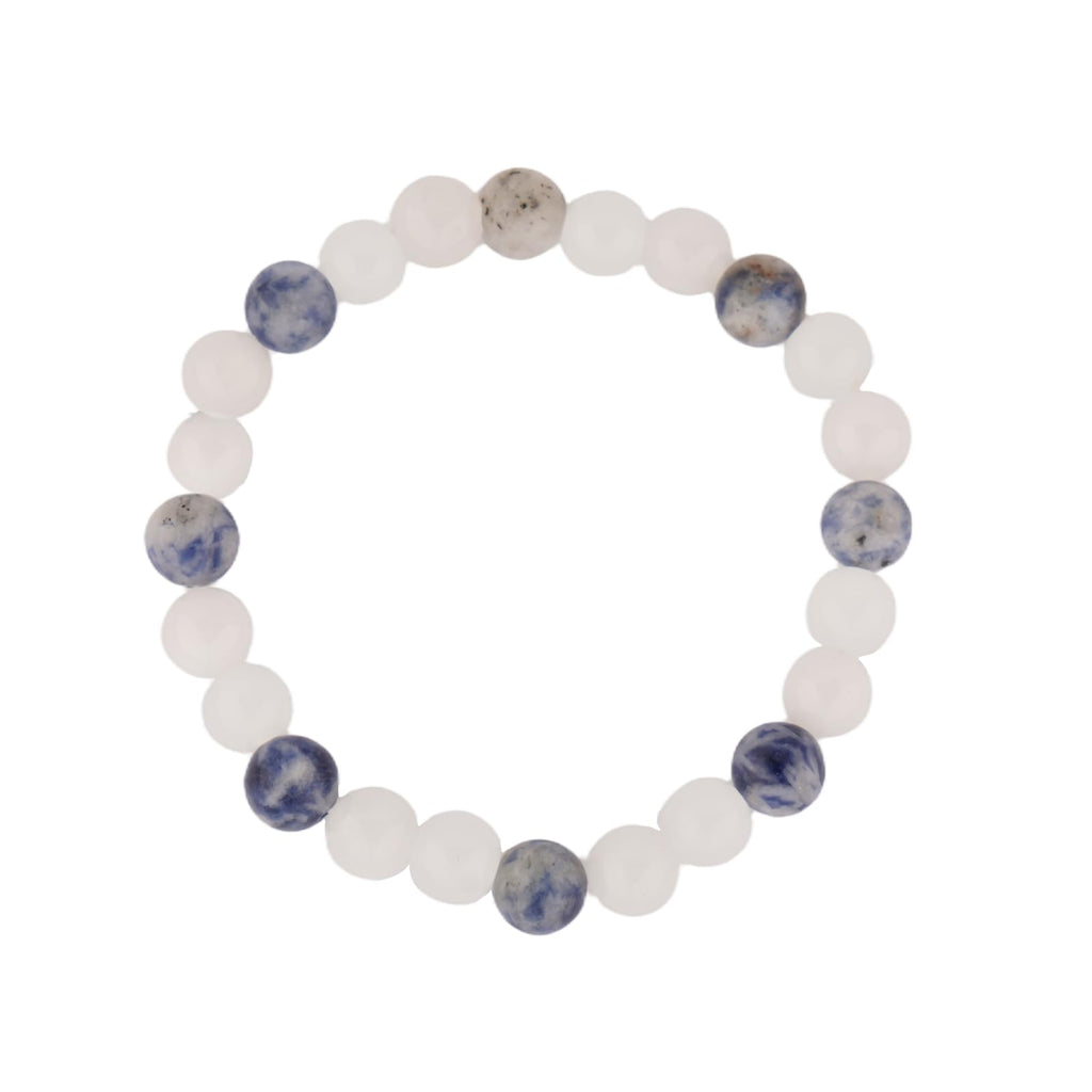 Natural Stone Healing Bracelet Set for Women & Men, Chakra Anxiety Relief Beaded Bracelets, Turquoise Gemstone Elastic Stretch Bracelet for Yoga Meditation, Unisex Spiritual Jewelry Gift