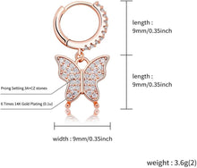 Load image into Gallery viewer, YOSZO 9Mm Earring Gold Silver Color Full Cubic Women Fashion Hip Hop Jewelry for Gift