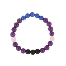 Load image into Gallery viewer, Natural Stone Healing Bracelet Set for Women &amp; Men, Chakra Anxiety Relief Beaded Bracelets, Turquoise Gemstone Elastic Stretch Bracelet for Yoga Meditation, Unisex Spiritual Jewelry Gift