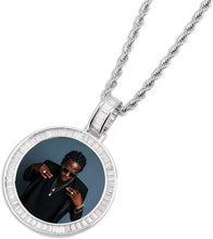 Charger l&#39;image dans la galerie, YOSZO Necklace with Picture Inside 18K Gold Plated Custom Picture Necklace Personalized Photo Necklace Memory Gifts for Men